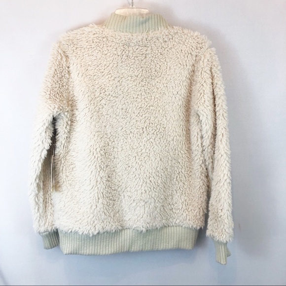 NWT Burton Shawmut Fleece Bone White Women Button Down Jacket Small - Picture 6 of 8